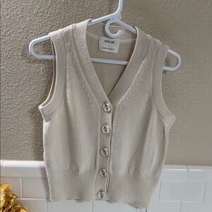 ADEAM x Carolyn Murphy Vest made in Japan New with tags. Cotton / cashmere